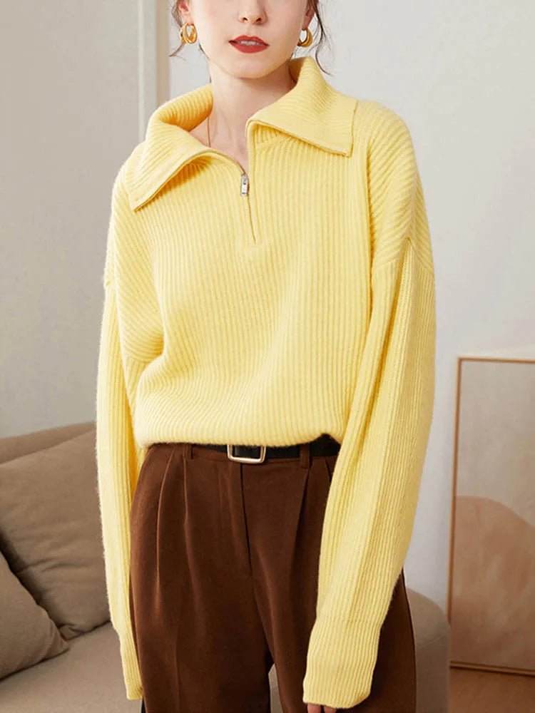 Ava | Zipper Sweater