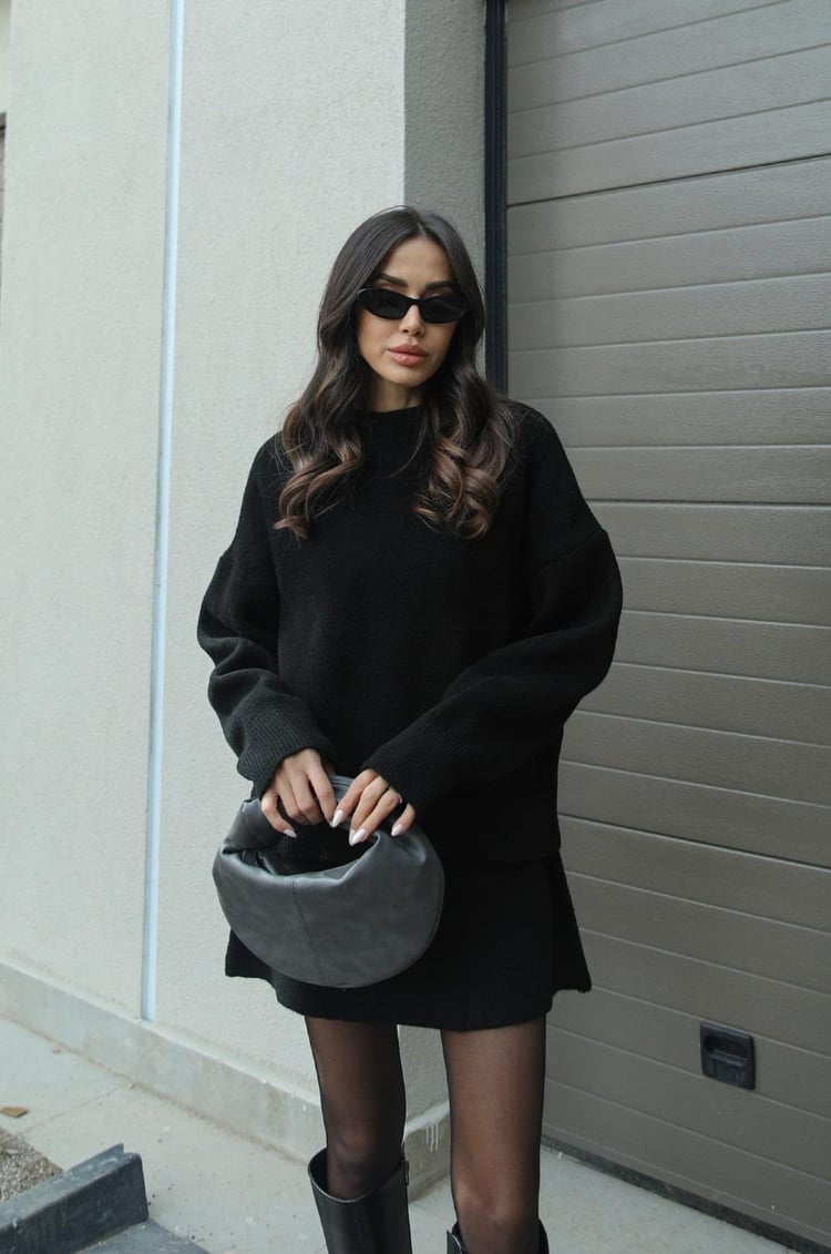 Helena | Knitted Skirt Set