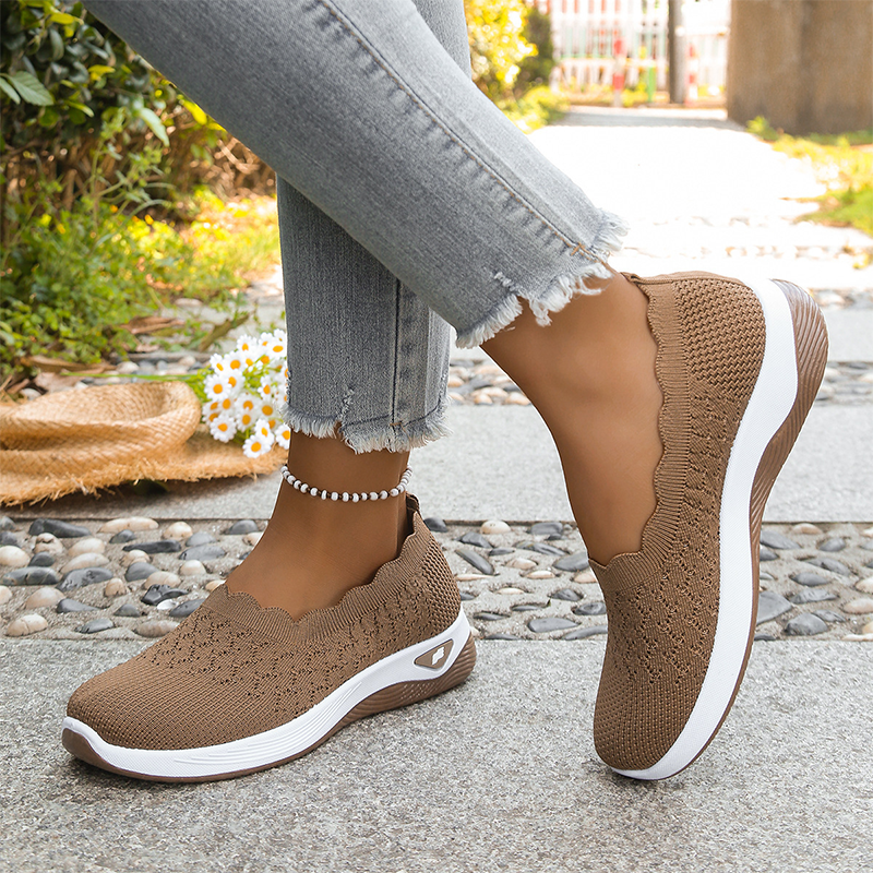 Livia | Cushioned Mesh Walking Shoes