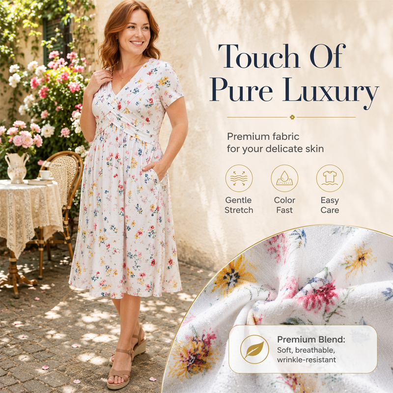 Willa | Floral V-Neck Dress