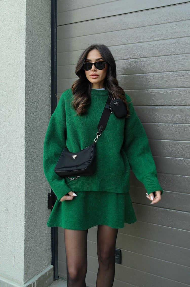 Helena | Knitted Skirt Set