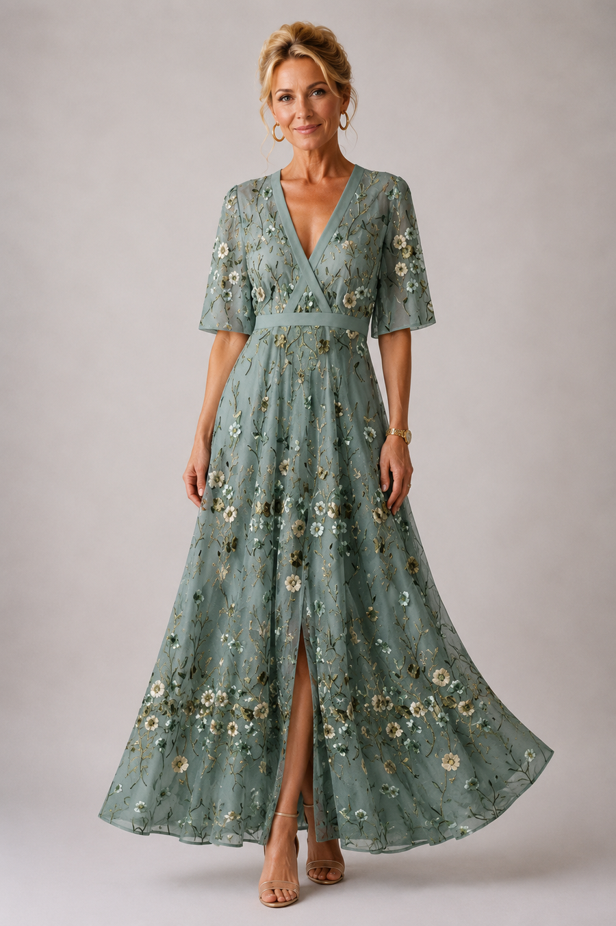 Genevieve | Belted Floral Dress